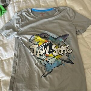 Gray Shark Graphic T-Shirt